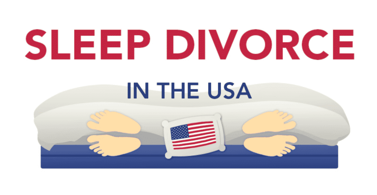 rates of sleep divorce per state in the United States